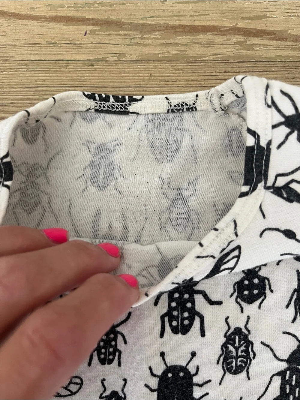Winter Water Factory Girls' White & Black Bug-Print Chicago dress